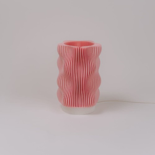 Pudrowa lampka stołowa BLASKO wykonana w technologii druku 3D